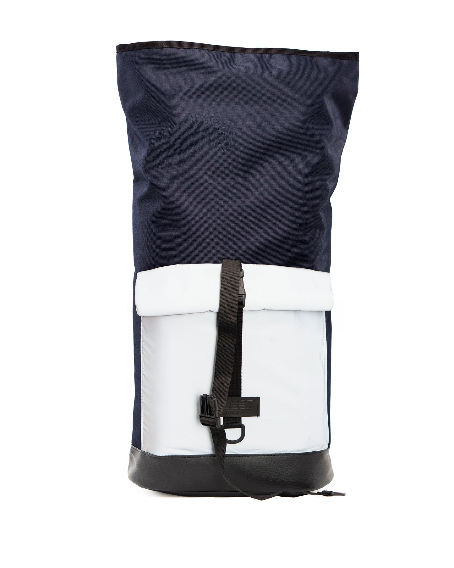 Veganer Fahrradrucksack Bob Black Glow – fair produziert in Europa, mit reflektierendem Stoff für Sicherheit 30L Volumen