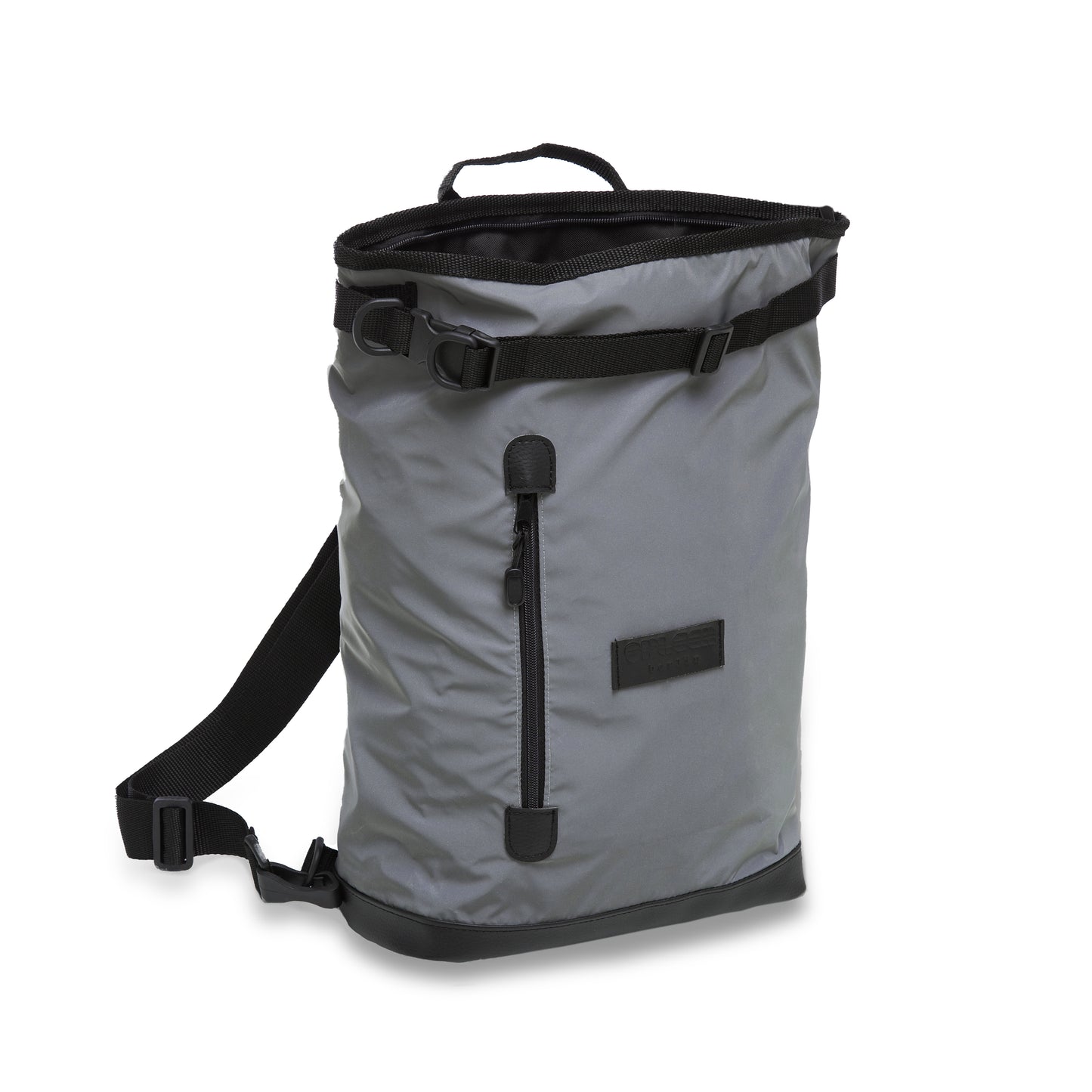 Seitliche Ansicht der Liz Small Glow Fahrradtasche – schlanke Silhouette für den Stadtverkehr. Mit 22L Volumen ideal für die City.
