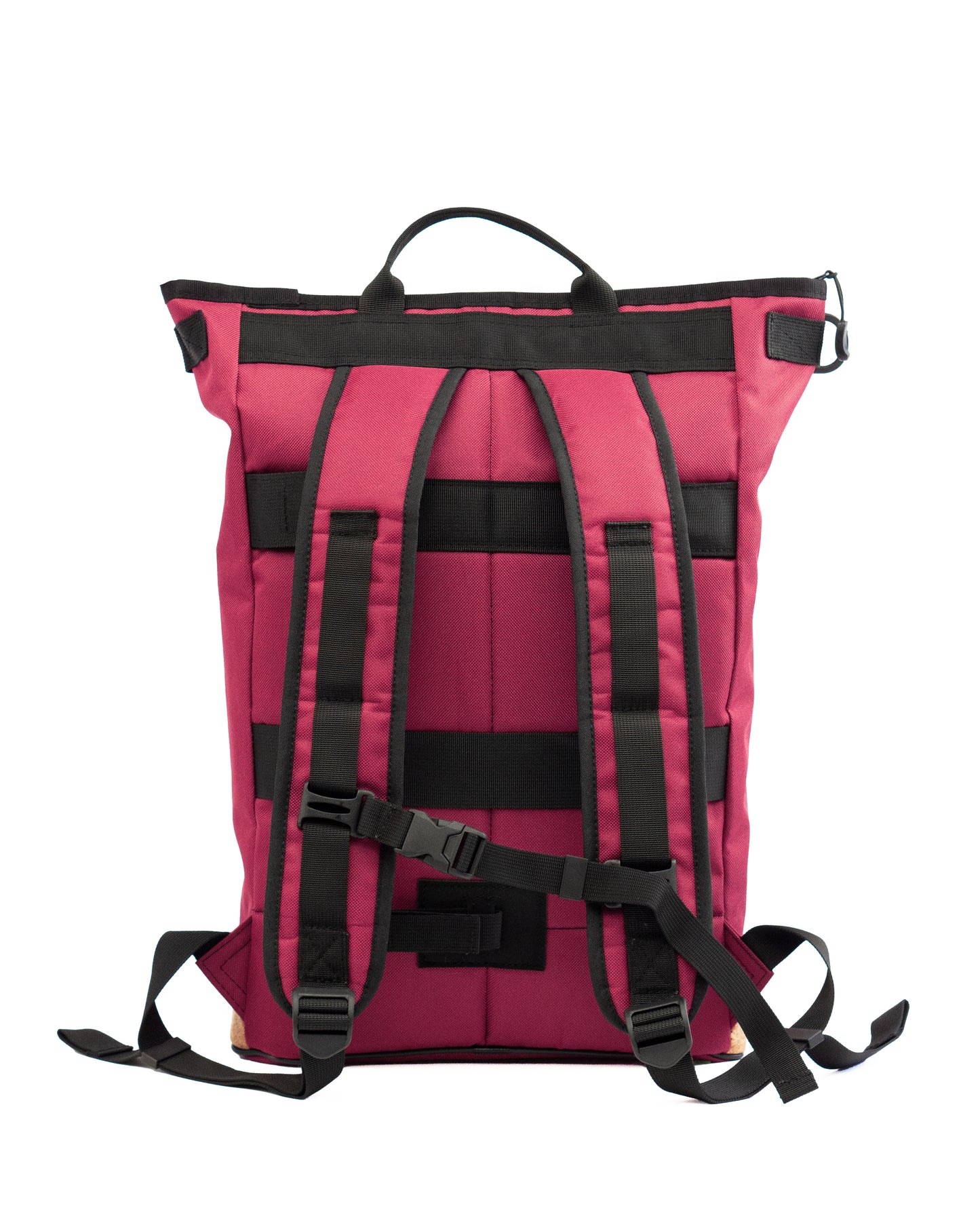 Liz Small Bordeaux Rucksack und Fahrradtasche von Spleen Berlin gepolsterte Träger bequemes tragen