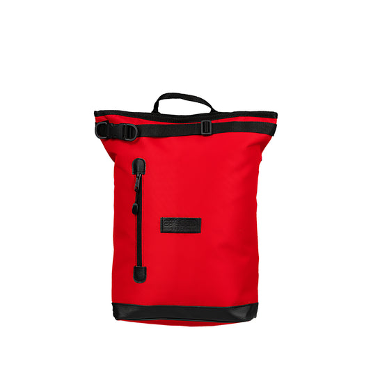 Liz-Small Red Rucksack und Fahrradtasche mit praktische vordere Reissverschlusstasche für den schnellen Zugriff.  mit seinen 22L ideal für alle die einen kleineren Rucksack suchen. 
© Spleen Berliner 