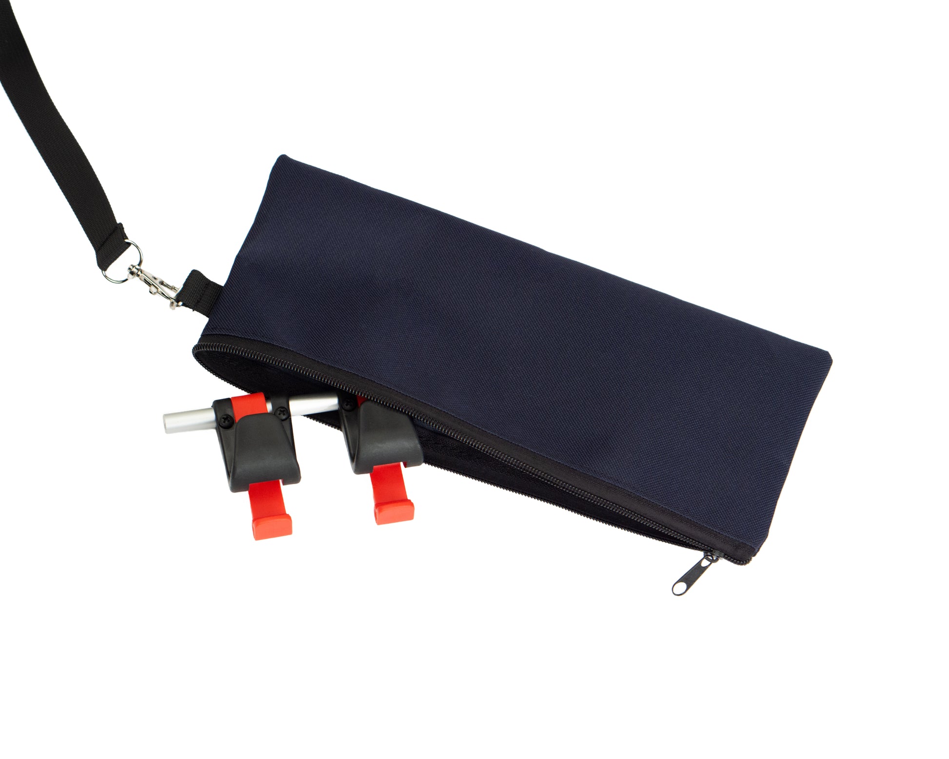 Organizer Tasche in Blau  mit Spleen Berlin Logo – minimalistisches Design für urbane Fahrradliebhaber.