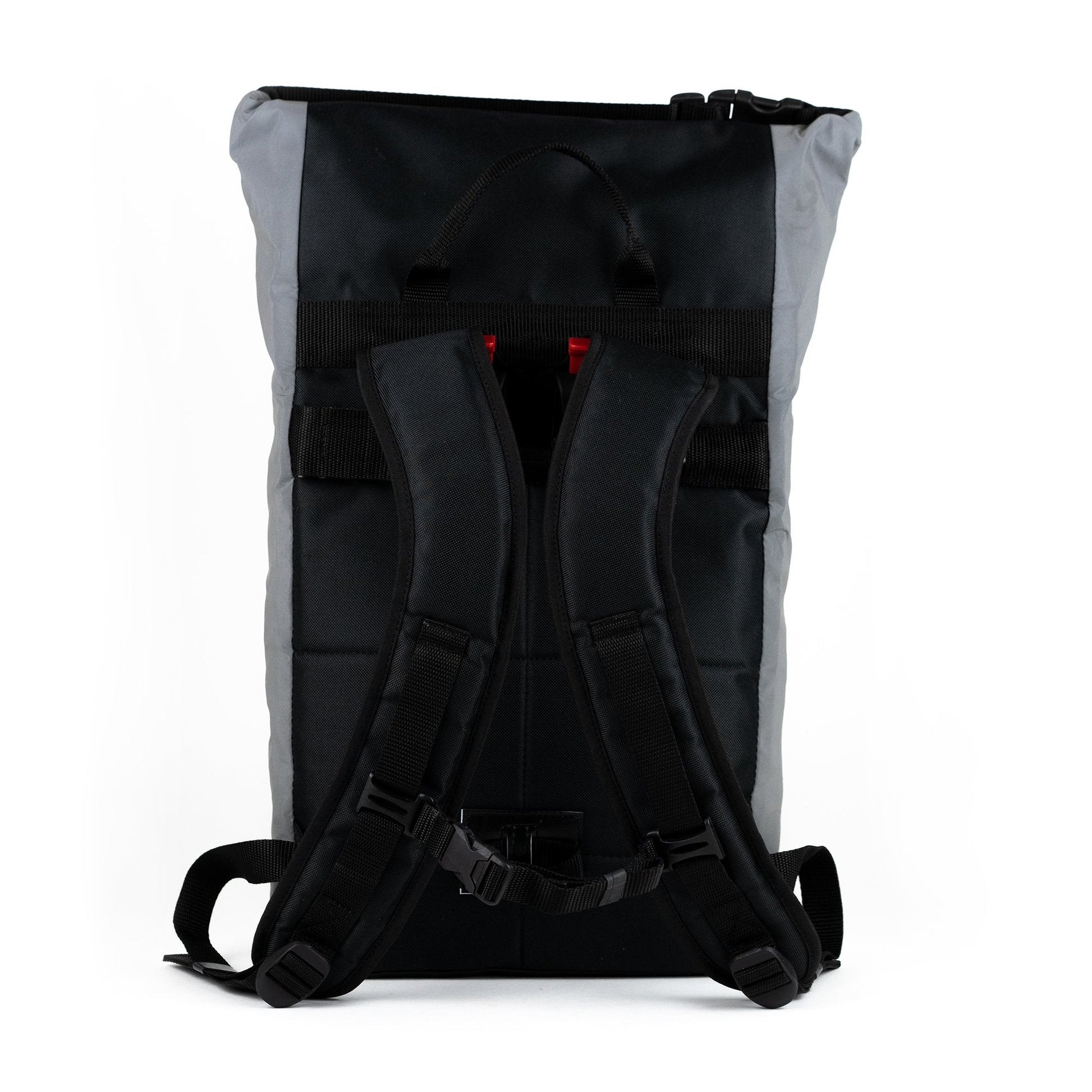 Fahrradtasche Neo Glow von Spleen Berlin mit Halterung – sicher am Gepäckträger befestigbar für Pendler und Radreisende. Reflektierend  für Sichtbarkeit im Straßenverkehr.