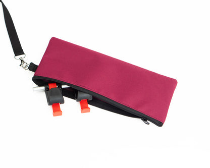 Organizer Bordeaux - Tasche klein und platzsparend – leicht zu verstauen im Rucksack oder an der Fahrradtasche, Fahrradrucksack. © Spleen Berlin