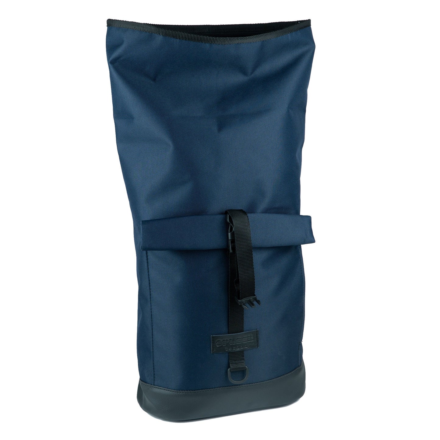 BOB Rucksack von Spleen Berlin in Dunkelblau/Marineblau mit aufgesetzter Fronttasche, vegan und recycelbar, als Fahrradtasche nutzbar. ©Spleen Berlin