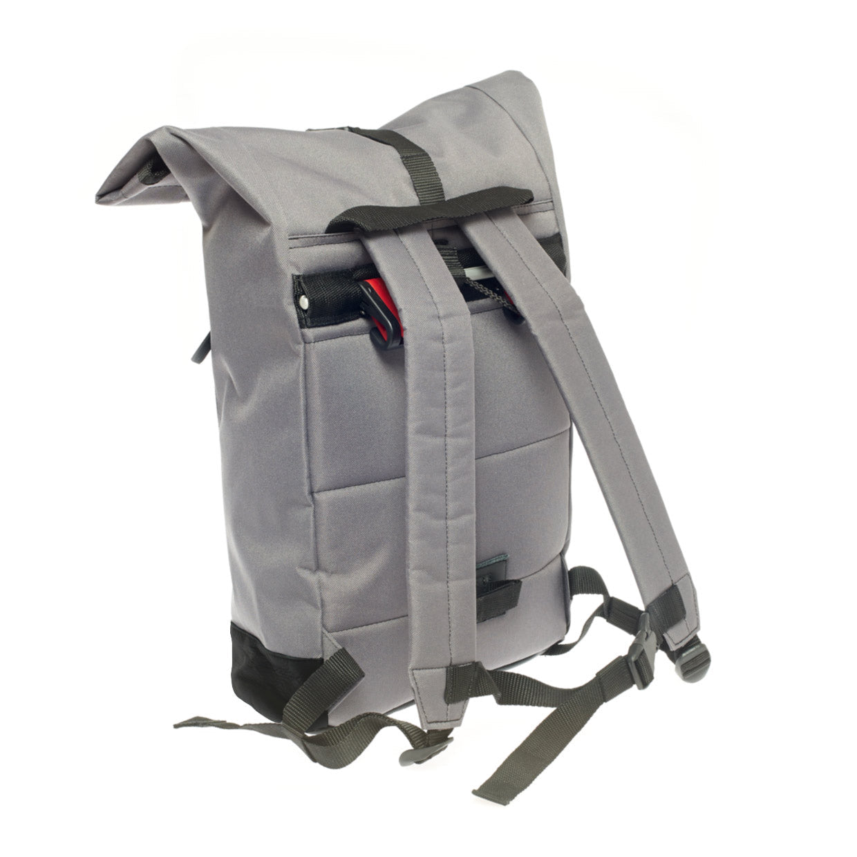 Fixie - Grey in der Seitenansicht mit eingesteckter Fahrradhalterung stilvoll, funktional und bereit für den Stadtverkehr. ©Spleen Berlin